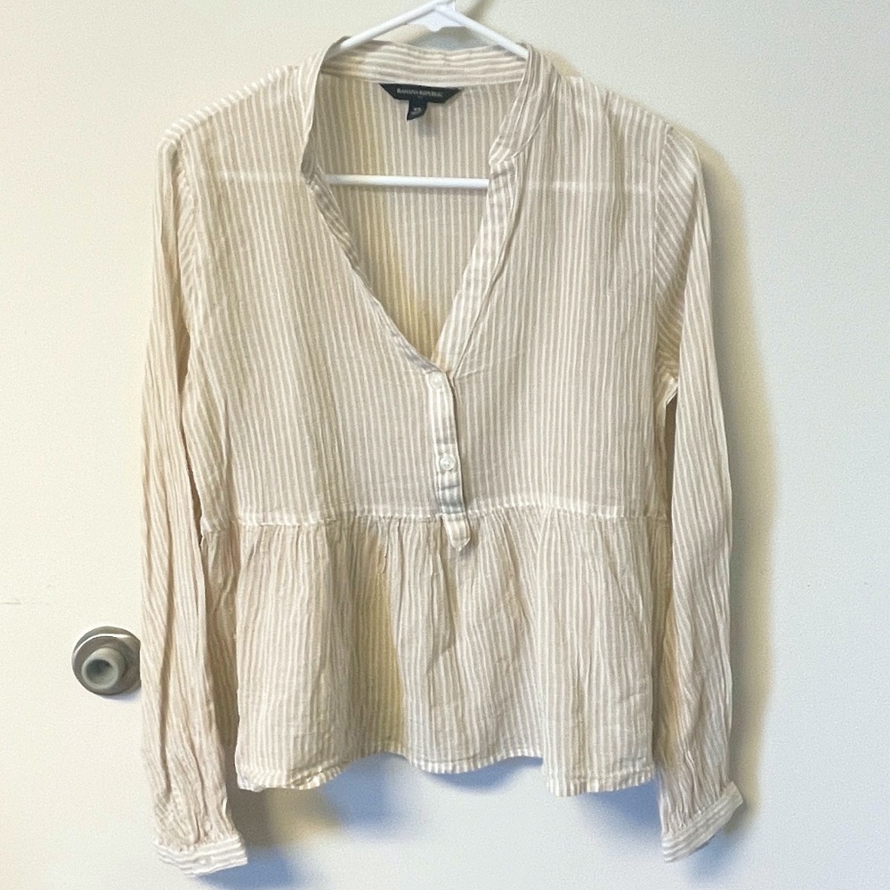 Women's Banana Republic Peplum Blouse - XS